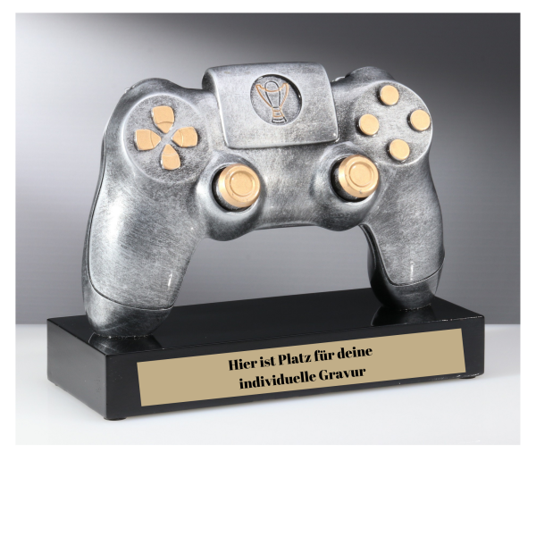 E-Sports Pokal PS4 / Gaming Controller mit Gravur / Pokale Controller personalisiert / Deko Gaming